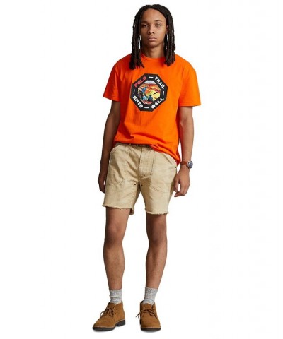 Men's Classic-Fit Jersey Crewneck T-Shirt Orange $42.14 T-Shirts