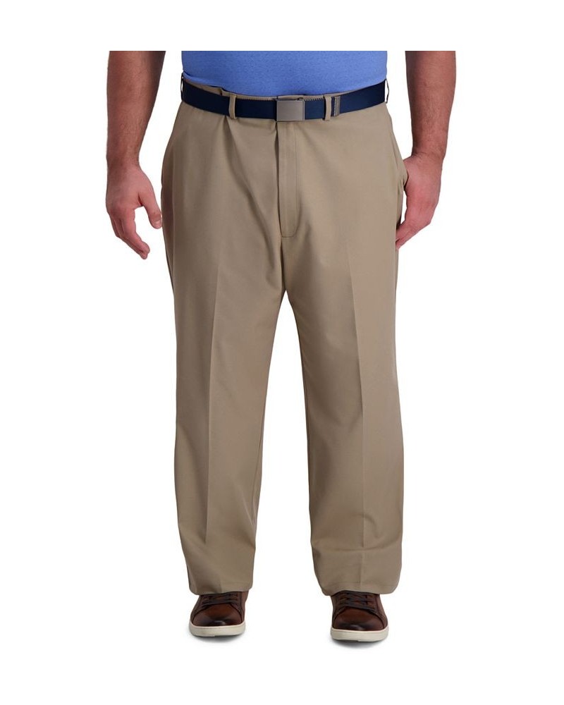 Big & Tall Cool Right Performance Flex Classic Fit Flat Front Pant Tan/Beige $28.59 Pants