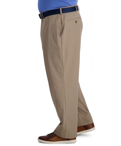 Big & Tall Cool Right Performance Flex Classic Fit Flat Front Pant Tan/Beige $28.59 Pants