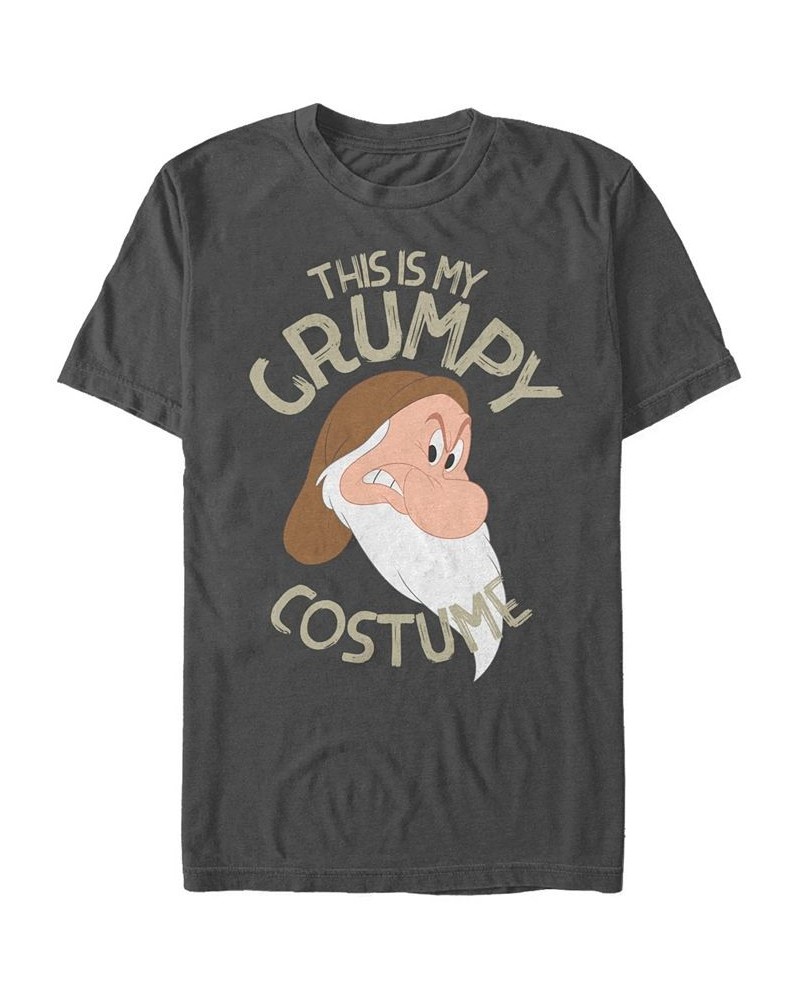 Disney Men's Snow White and the Seven Dwarfs Grumpy Halloween Costume Short Sleeve T-Shirt Gray $19.94 T-Shirts