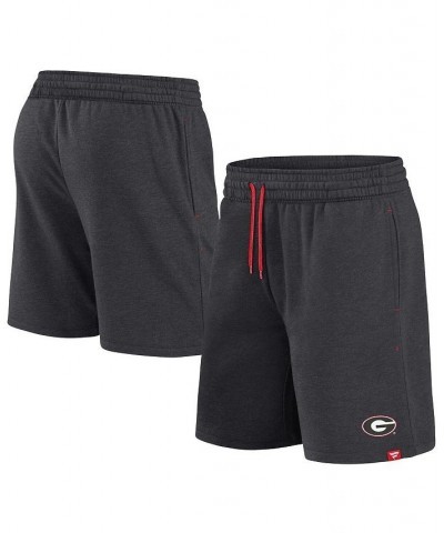 Men's Branded Heather Charcoal Georgia Bulldogs Primary Logo Shorts $20.25 Shorts