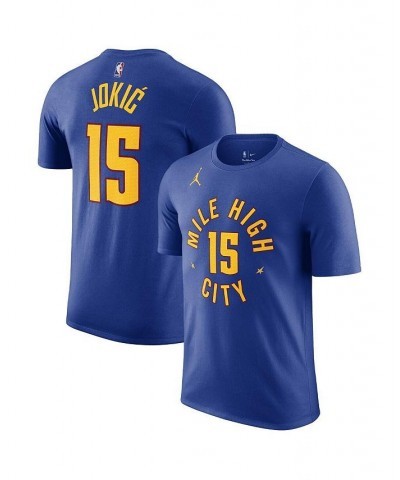 Men's Brand Nikola Jokic Blue Denver Nuggets 2022/23 Statement Edition Name and Number T-shirt $19.35 T-Shirts