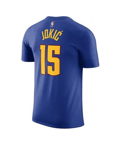 Men's Brand Nikola Jokic Blue Denver Nuggets 2022/23 Statement Edition Name and Number T-shirt $19.35 T-Shirts