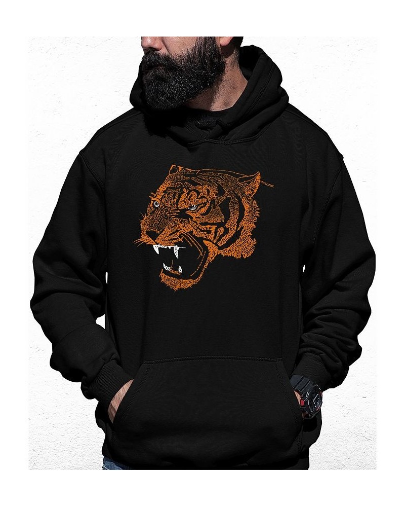 Men's Beast Mode Word Art Hooded Sweatshirt Black $33.59 Sweatshirt