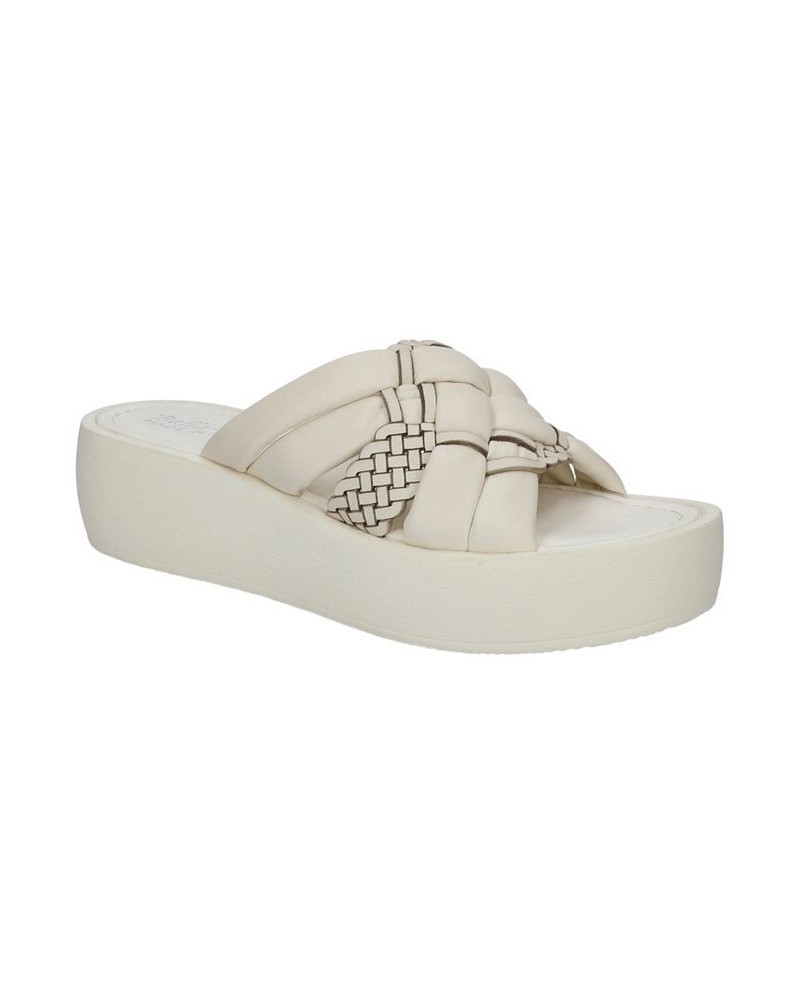 Women's Ned-Italy Platform Sandals Bone $57.60 Shoes