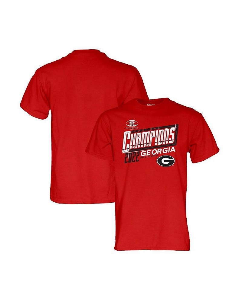 Men's Red Georgia Bulldogs 2022 SEC Football Conference Champions Locker Room T-shirt $23.59 T-Shirts