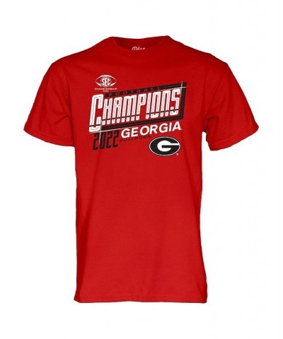 Men's Red Georgia Bulldogs 2022 SEC Football Conference Champions Locker Room T-shirt $23.59 T-Shirts