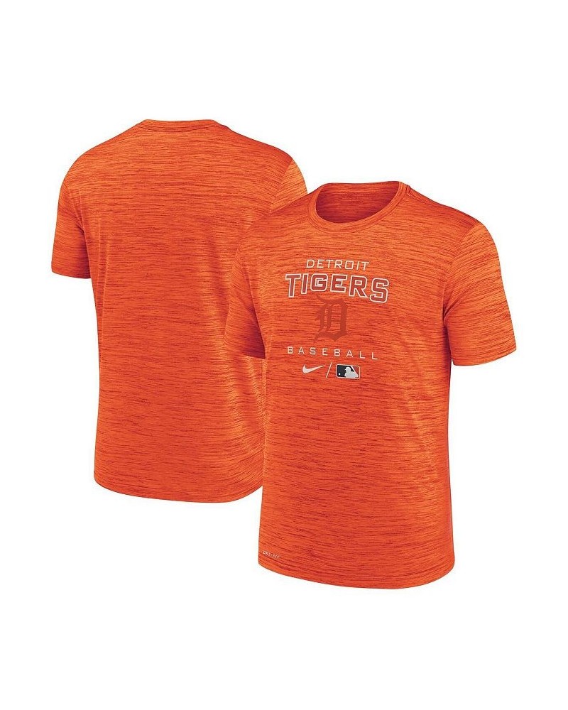 Men's Orange Detroit Tigers Authentic Collection Velocity Practice Performance T-shirt $20.25 T-Shirts