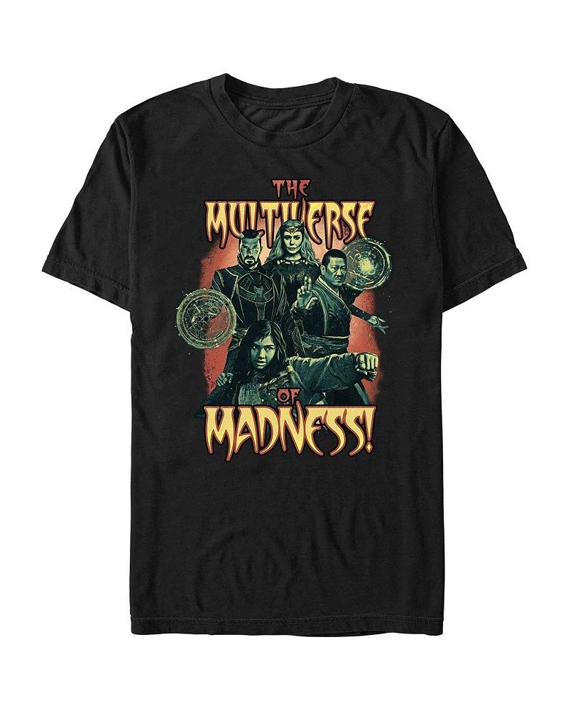 Men's Likeness Doctor Strange Movie 2 Madness Short Sleeve T-shirt Black $19.94 T-Shirts