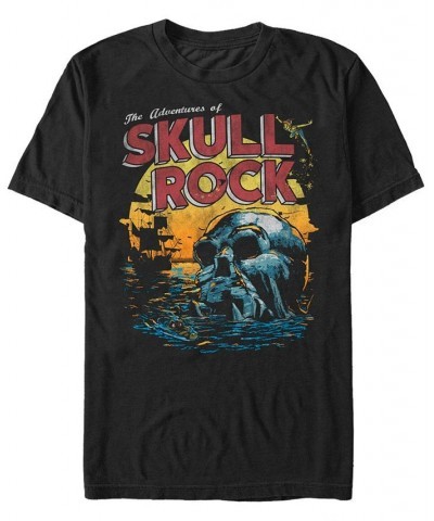 Disney Men's Peter Pan Skull Rock Vintage Inspired Sunset Poster, Short Sleeve T-Shirt Black $19.94 T-Shirts