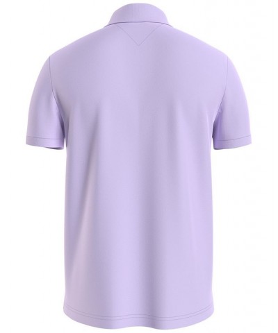 Men's Big & Tall Ivy Custom-Fit Short-Sleeve Polo Purple $34.19 Polo Shirts