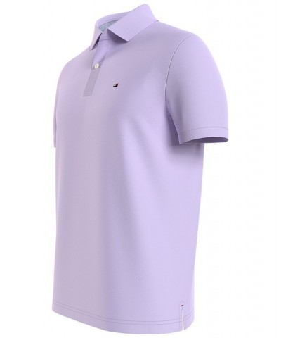 Men's Big & Tall Ivy Custom-Fit Short-Sleeve Polo Purple $34.19 Polo Shirts