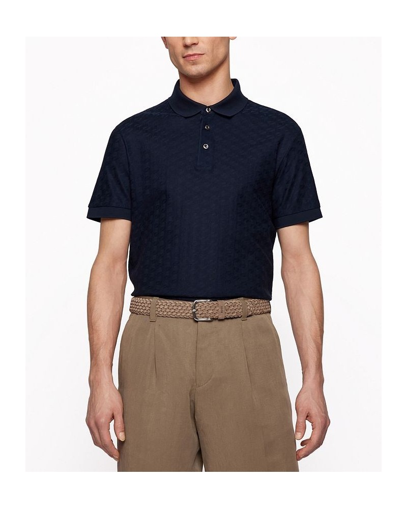 BOSS Men's Slim-Fit Polo Shirt Dark Blue $52.58 Polo Shirts