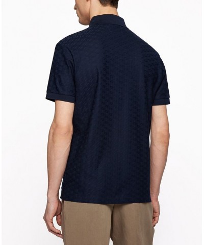 BOSS Men's Slim-Fit Polo Shirt Dark Blue $52.58 Polo Shirts