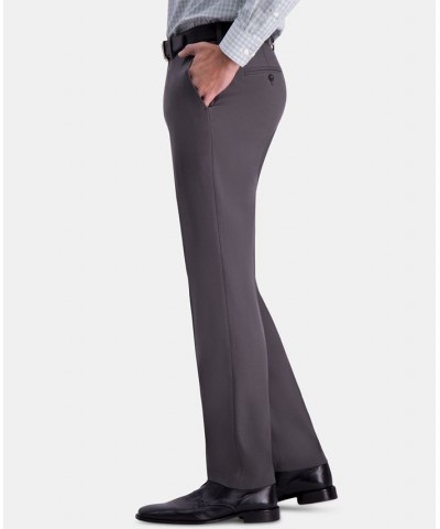 Men's Premium Comfort Slim-Fit Performance Stretch Flat-Front Dress Pants Gray $25.85 Pants