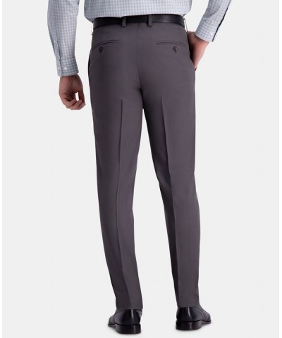 Men's Premium Comfort Slim-Fit Performance Stretch Flat-Front Dress Pants Gray $25.85 Pants