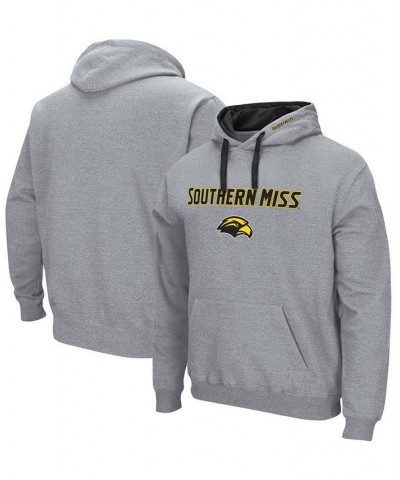 Men's Gray Southern Miss Golden Eagles Arch Logo 2.0 Pullover Hoodie $17.60 Sweatshirt