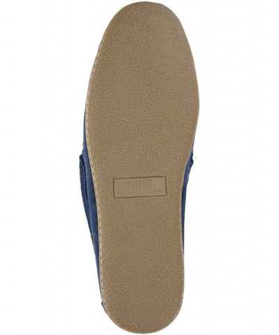 Men's Collins Genuine Suede Moc Slipper Blue $45.00 Shoes