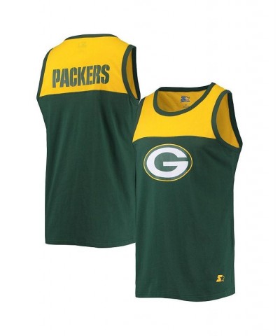 Men's Green, Gold Green Bay Packers Team Touchdown Fashion Tank Top $23.00 T-Shirts