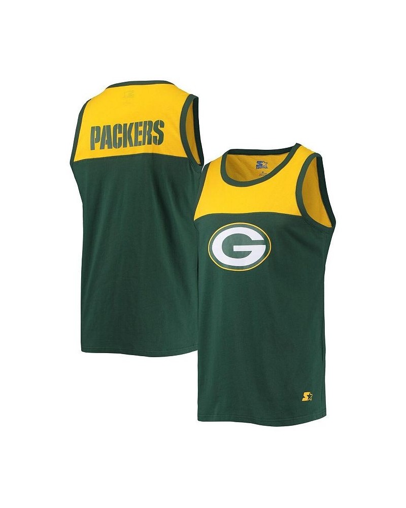 Men's Green, Gold Green Bay Packers Team Touchdown Fashion Tank Top $23.00 T-Shirts