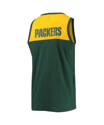 Men's Green, Gold Green Bay Packers Team Touchdown Fashion Tank Top $23.00 T-Shirts