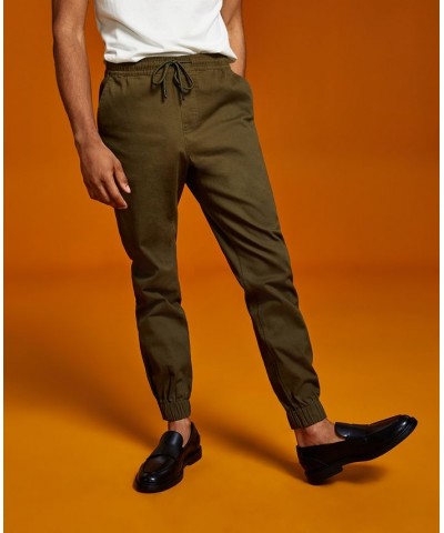 Men's Brushed Twill Jogger Pant Green $12.50 Pants