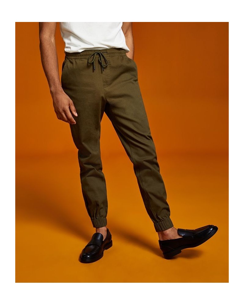 Men's Brushed Twill Jogger Pant Green $12.50 Pants