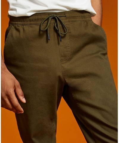 Men's Brushed Twill Jogger Pant Green $12.50 Pants