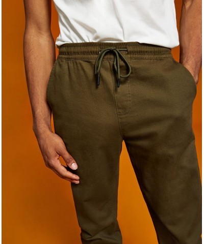 Men's Brushed Twill Jogger Pant Green $12.50 Pants