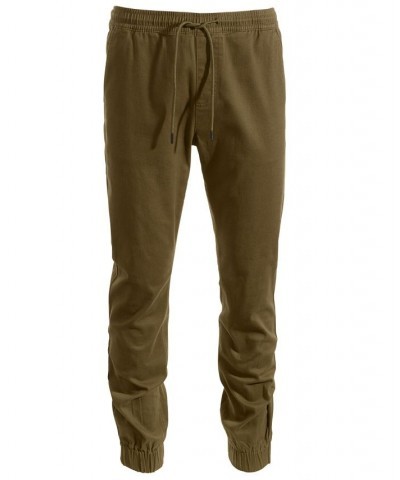 Men's Brushed Twill Jogger Pant Green $12.50 Pants