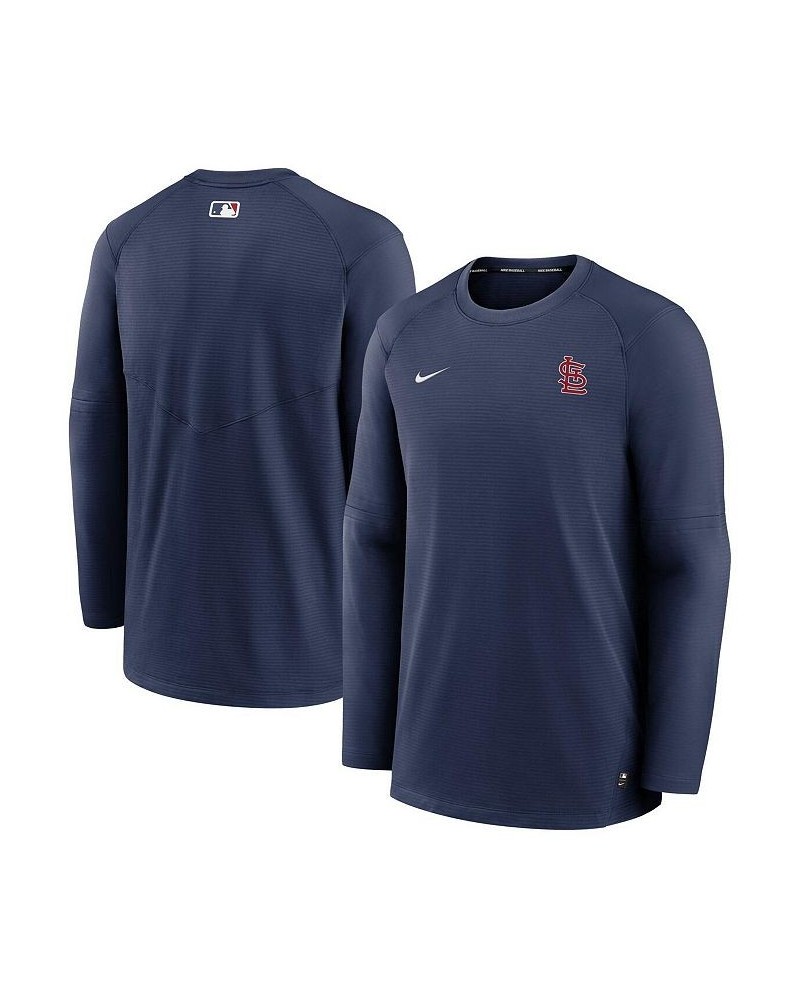 Men's Navy St. Louis Cardinals Authentic Collection Logo Performance Long Sleeve T-shirt $49.49 T-Shirts