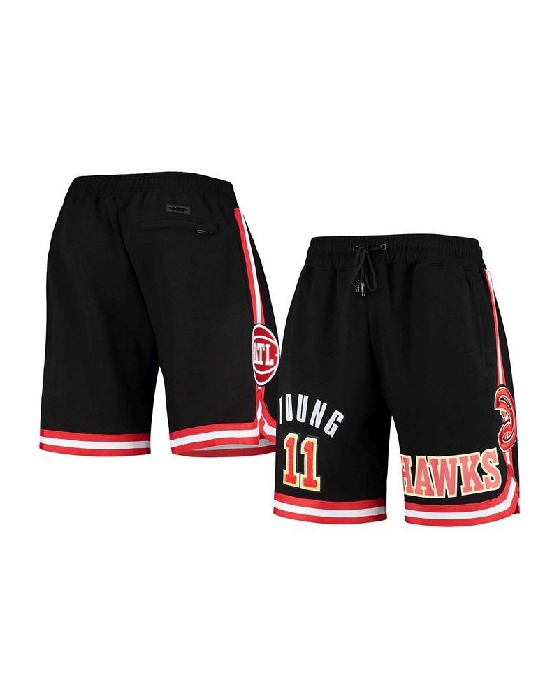 Men's Trae Young Black Atlanta Hawks Historic Logo Player Shorts $49.20 Shorts