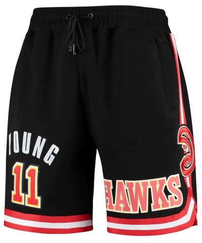 Men's Trae Young Black Atlanta Hawks Historic Logo Player Shorts $49.20 Shorts