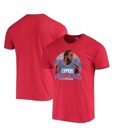 Men's Kawhi Leonard Red LA Clippers Player Graphic T-shirt $15.54 T-Shirts