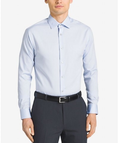 Calvin Klein Men's STEEL Classic-Fit Non-Iron Performance Herringbone Spread Collar Dress Shirt PD07 $25.37 Dress Shirts