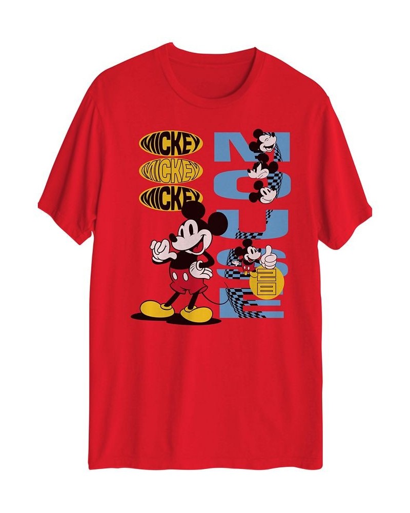 Men's Mickey Mouse Short Sleeve T-shirt Red $15.00 T-Shirts