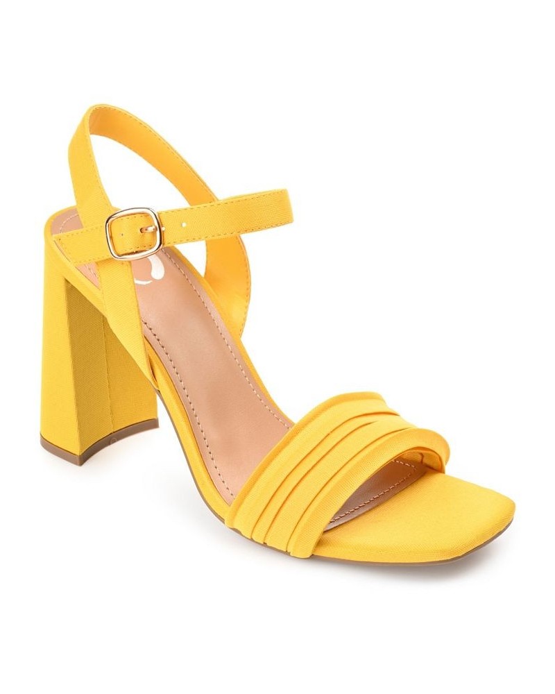 Women's Skiler Sandals Yellow $48.44 Shoes