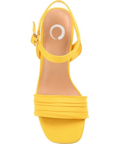 Women's Skiler Sandals Yellow $48.44 Shoes