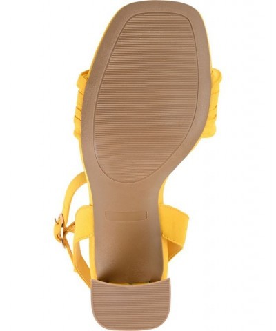 Women's Skiler Sandals Yellow $48.44 Shoes