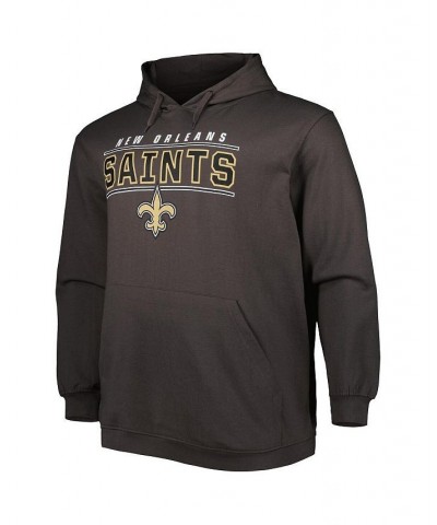 Men's Charcoal New Orleans Saints Big and Tall Logo Pullover Hoodie $40.42 Sweatshirt