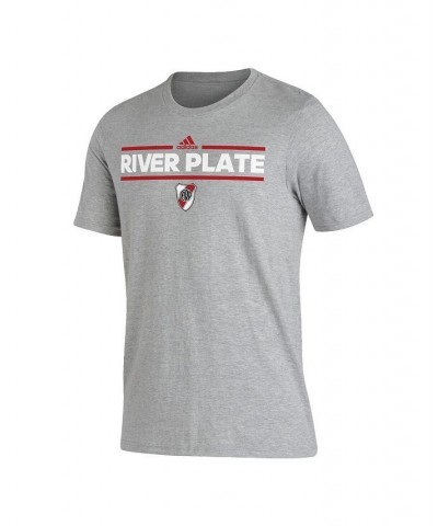 Men's Heather Gray Club Atletico River Plate Lockup T-shirt $20.64 T-Shirts