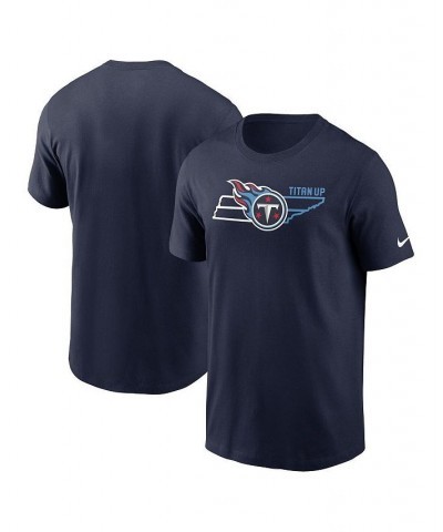 Men's Navy Tennessee Titans Essential Local Phrase T-shirt $16.92 T-Shirts