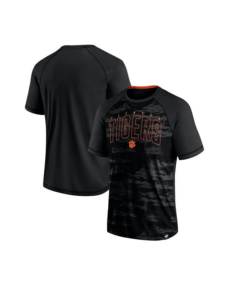 Men's Branded Black Clemson Tigers Arch Outline Raglan T-shirt $22.94 T-Shirts