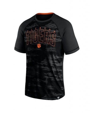 Men's Branded Black Clemson Tigers Arch Outline Raglan T-shirt $22.94 T-Shirts