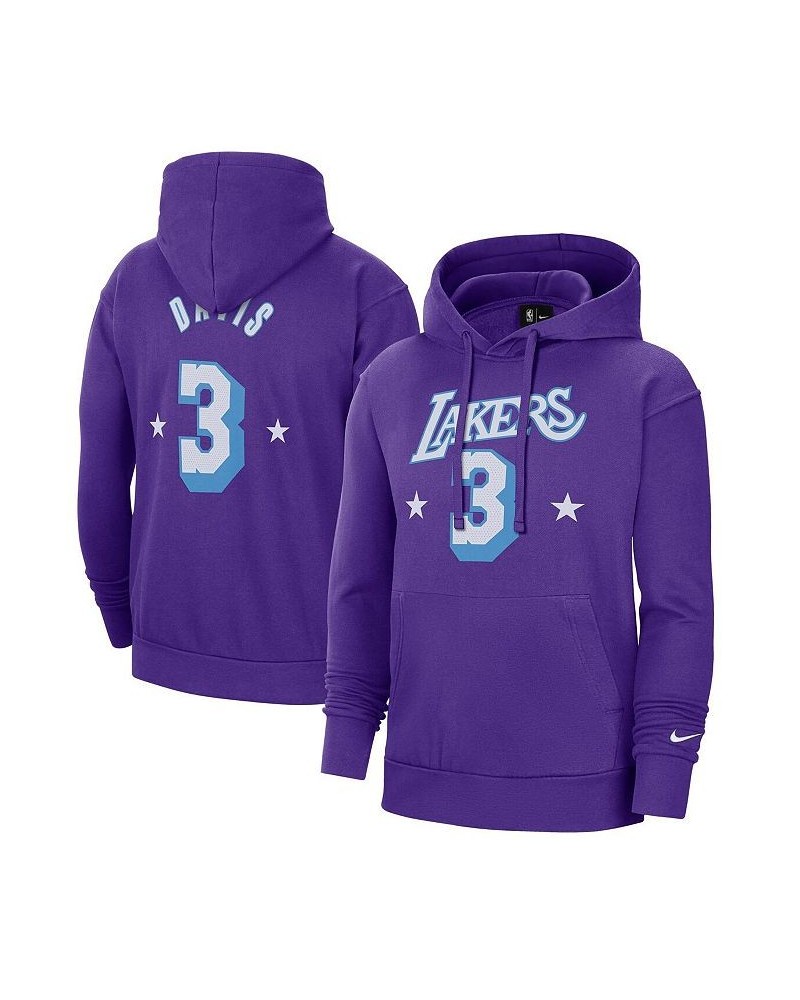 Men's Anthony Davis Purple Los Angeles Lakers 2021/22 City Edition Name and Number Pullover Hoodie $34.97 Sweatshirt