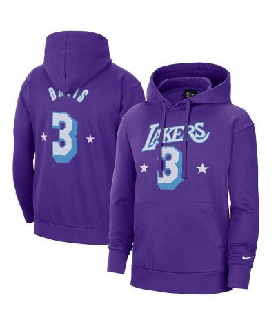 Men's Anthony Davis Purple Los Angeles Lakers 2021/22 City Edition Name and Number Pullover Hoodie $34.97 Sweatshirt