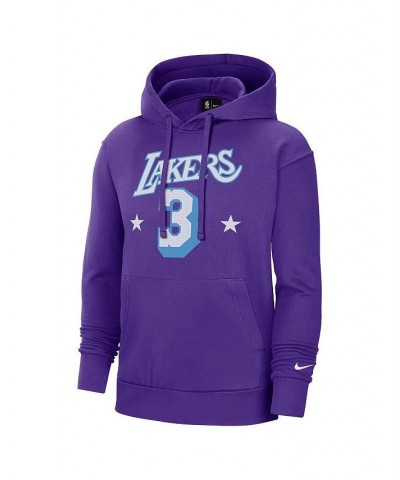 Men's Anthony Davis Purple Los Angeles Lakers 2021/22 City Edition Name and Number Pullover Hoodie $34.97 Sweatshirt