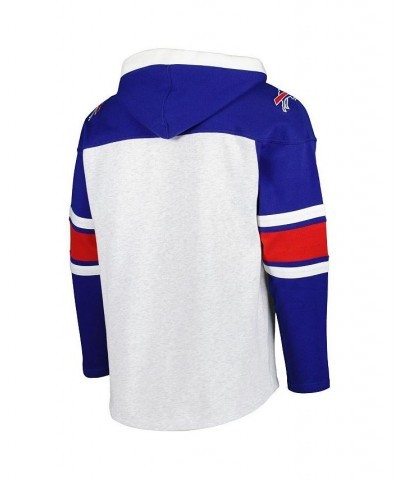 Men's Buffalo Bills Heather Gray Gridiron Lace-Up Pullover Hoodie $54.00 Sweatshirt