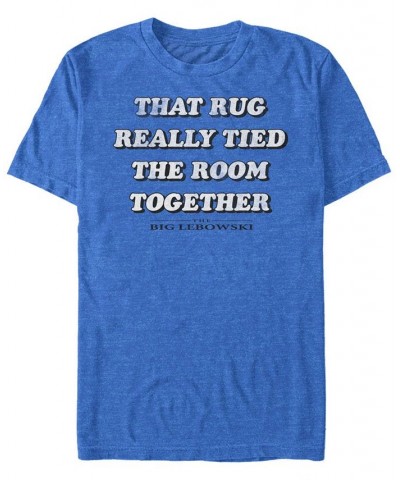 The Big Lebowski Men's Rug Really Tied The Room Together Short Sleeve T-Shirt Blue $19.94 T-Shirts