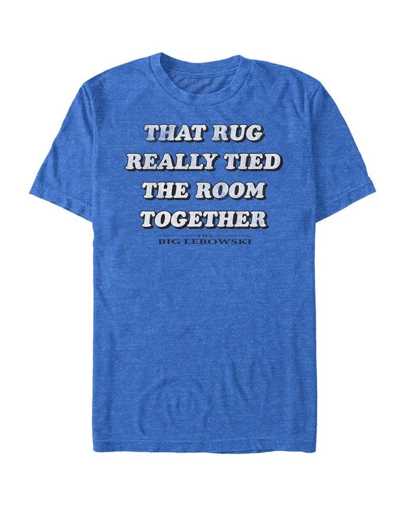 The Big Lebowski Men's Rug Really Tied The Room Together Short Sleeve T-Shirt Blue $19.94 T-Shirts